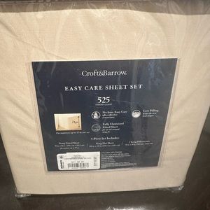 Croft&barrow king sheet set nwt
